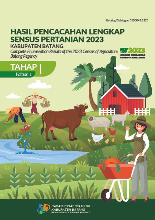 Hasil Pencacahan Lengkap Sensus Pertanian 2023 - Tahap I Kabupaten Batang
